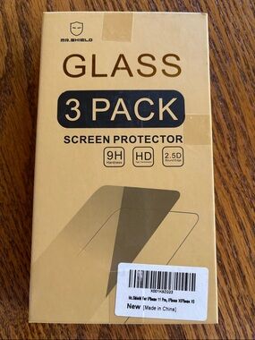 Clear Glass Screen Protector 3-Pack - Gold